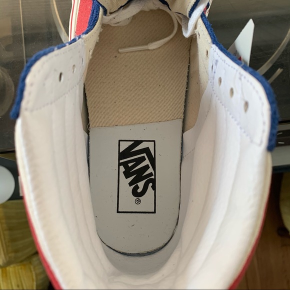 Vans Sk8-Hi 38 DX og blue of red stipe Sz 6.5 - Picture 8 of 10